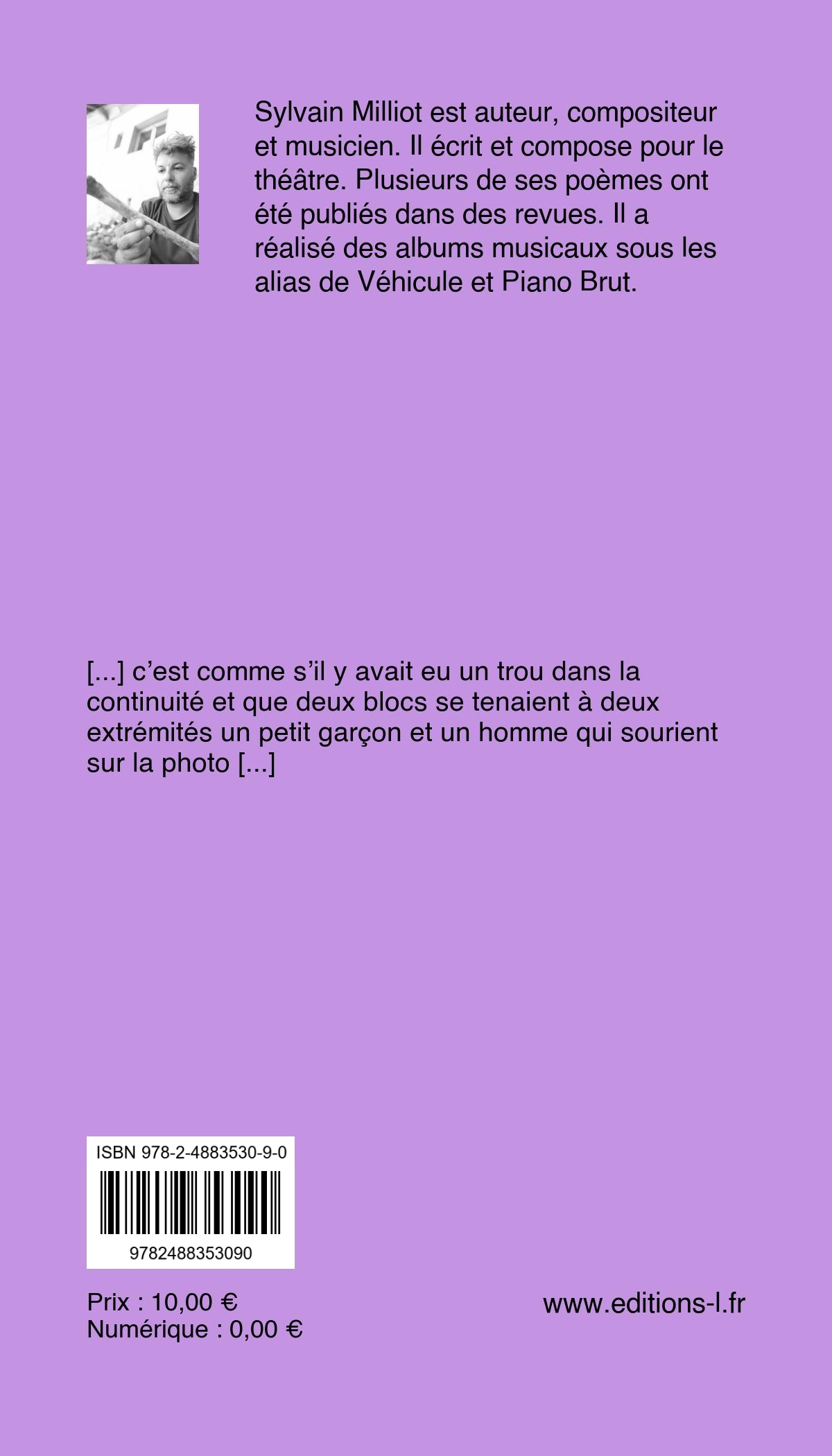 Verso couverture [en] bloc [s] 